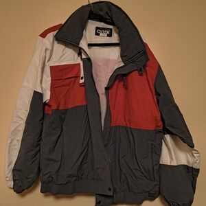 Men's Red and Gray Jacket